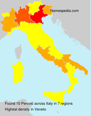 Surname Perovic in Italy Surname Perovic in Italy