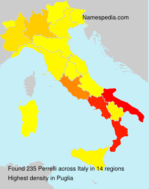 Surname Perrelli in Italy Surname Perrelli in Italy