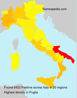 Surname Perrone in Italy Surname Perrone in Italy