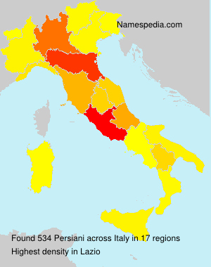 Surname Persiani in Italy Surname Persiani in Italy