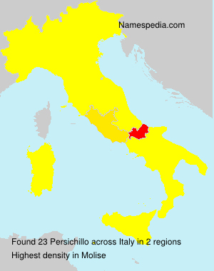 Surname Persichillo in Italy Surname Persichillo in Italy