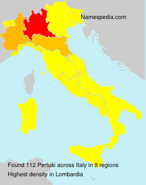 Surname Pertusi in Italy Surname Pertusi in Italy