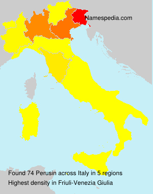 Surname Perusin in Italy Surname Perusin in Italy