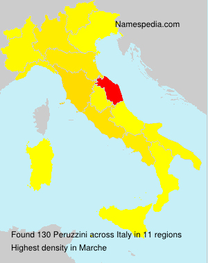Surname Peruzzini in Italy Surname Peruzzini in Italy