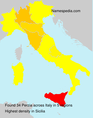 Surname Perzia in Italy Surname Perzia in Italy