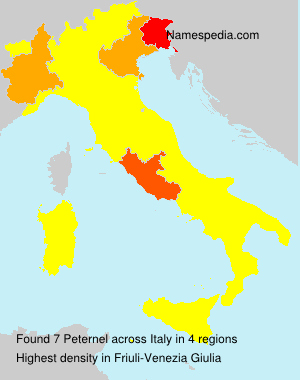 Surname Peternel in Italy Surname Peternel in Italy