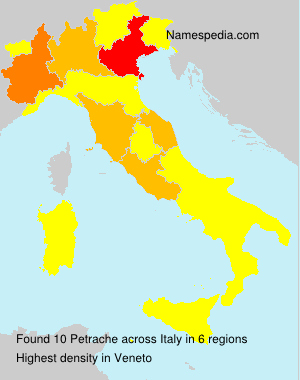 Surname Petrache in Italy Surname Petrache in Italy