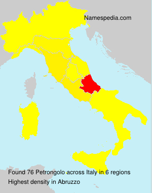 Surname Petrongolo in Italy Surname Petrongolo in Italy