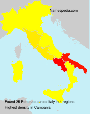 Surname Pettoruto in Italy Surname Pettoruto in Italy