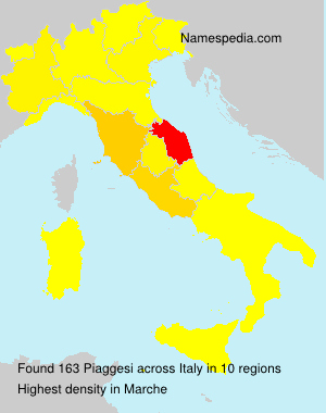Surname Piaggesi in Italy Surname Piaggesi in Italy