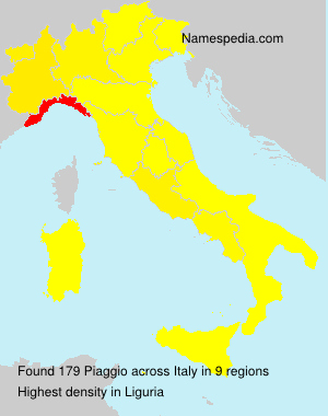 Surname Piaggio in Italy Surname Piaggio in Italy