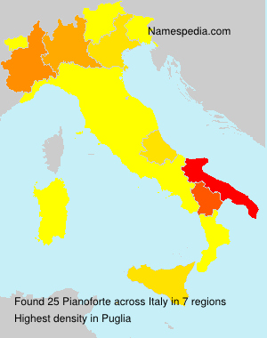Surname Pianoforte in Italy Surname Pianoforte in Italy