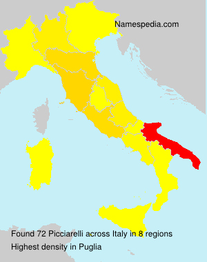 Surname Picciarelli in Italy Surname Picciarelli in Italy