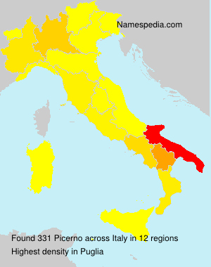 Surname Picerno in Italy Surname Picerno in Italy