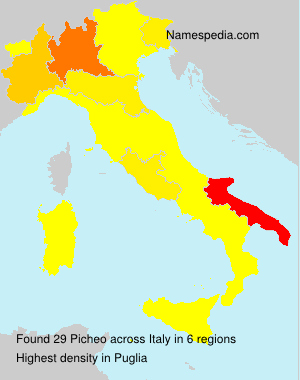 Surname Picheo in Italy Surname Picheo in Italy