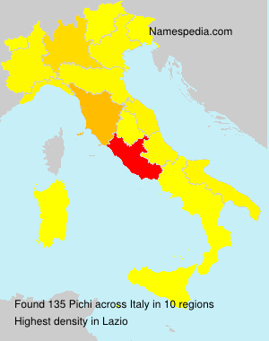 Surname Pichi in Italy Surname Pichi in Italy