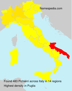 Surname Pichierri in Italy Surname Pichierri in Italy