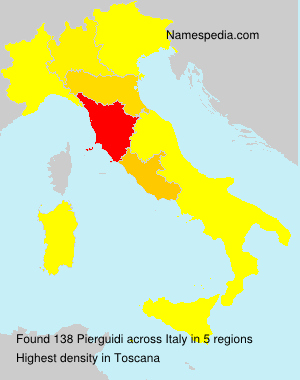Surname Pierguidi in Italy Surname Pierguidi in Italy
