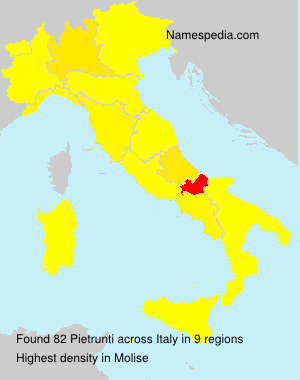 Surname Pietrunti in Italy Surname Pietrunti in Italy