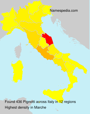Surname Pignotti in Italy Surname Pignotti in Italy