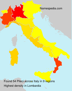 Surname Pileci in Italy Surname Pileci in Italy