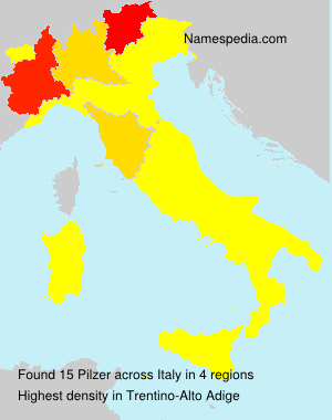Surname Pilzer in Italy Surname Pilzer in Italy