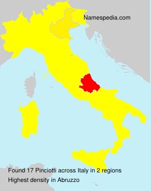Surname Pinciotti in Italy Surname Pinciotti in Italy