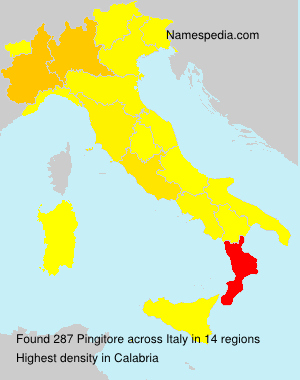 Surname Pingitore in Italy Surname Pingitore in Italy