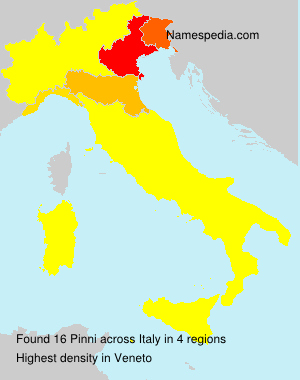 Surname Pinni in Italy Surname Pinni in Italy