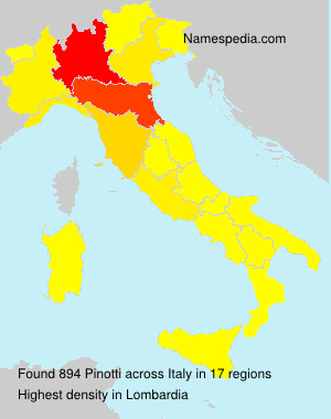 Surname Pinotti in Italy Surname Pinotti in Italy