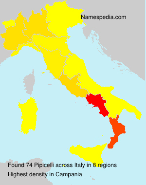 Surname Pipicelli in Italy Surname Pipicelli in Italy