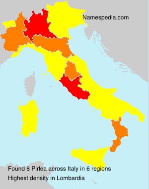 Surname Pirlea in Italy Surname Pirlea in Italy