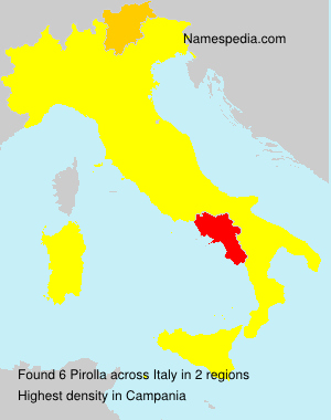 Surname Pirolla in Italy Surname Pirolla in Italy