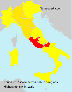 Surname Piscolla in Italy Surname Piscolla in Italy