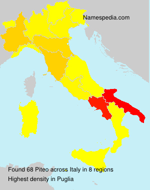 Surname Piteo in Italy Surname Piteo in Italy