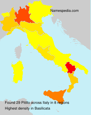 Surname Pitillo in Italy Surname Pitillo in Italy