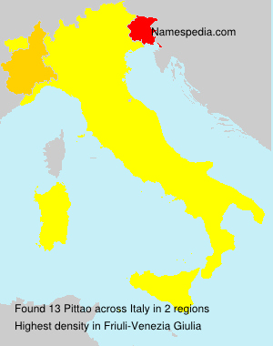 Surname Pittao in Italy