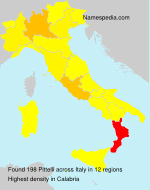 Surname Pittelli in Italy Surname Pittelli in Italy