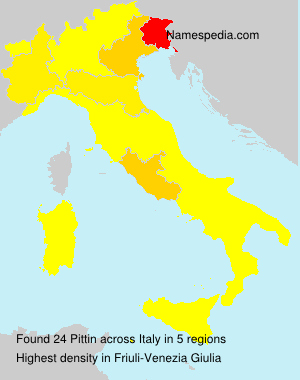 Surname Pittin in Italy Surname Pittin in Italy