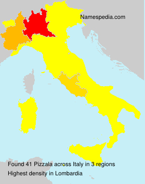 Surname Pizzala in Italy Surname Pizzala in Italy