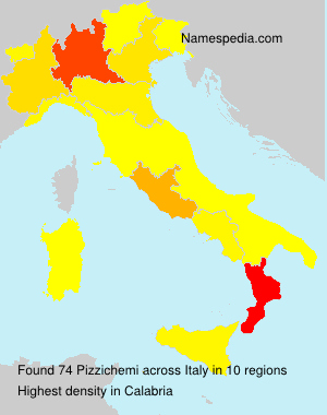 Surname Pizzichemi in Italy Surname Pizzichemi in Italy