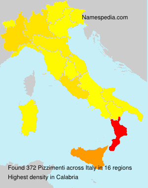 Surname Pizzimenti in Italy Surname Pizzimenti in Italy