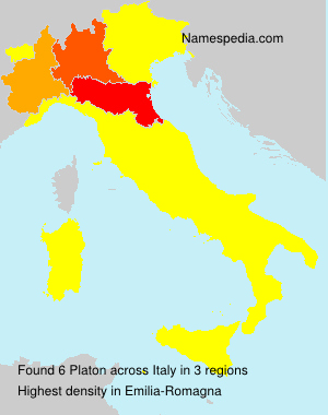 Surname Platon in Italy Surname Platon in Italy