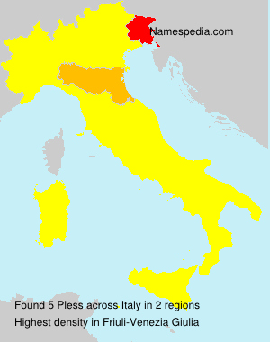 Surname Pless in Italy Surname Pless in Italy