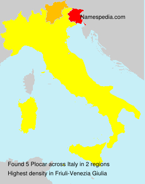 Surname Plocar in Italy Surname Plocar in Italy