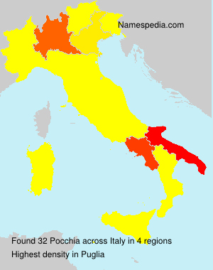 Surname Pocchia in Italy Surname Pocchia in Italy