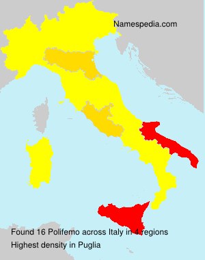 Surname Polifemo in Italy Surname Polifemo in Italy