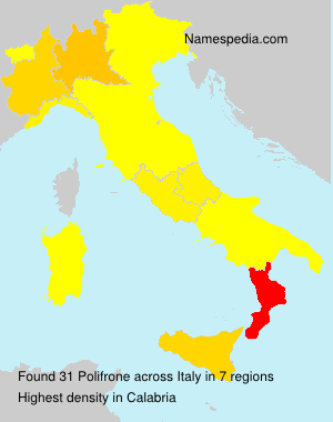Surname Polifrone in Italy Surname Polifrone in Italy