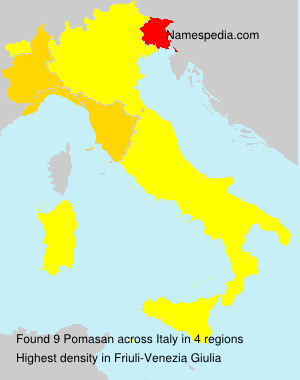 Surname Pomasan in Italy Surname Pomasan in Italy