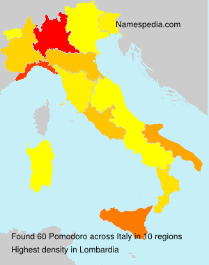 Surname Pomodoro in Italy Surname Pomodoro in Italy